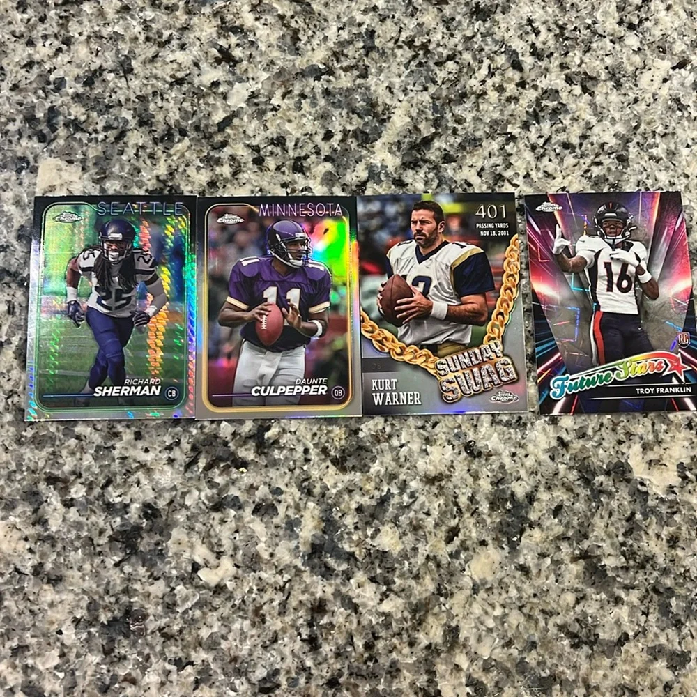Topps Chrome 2024 24 Football Cards X 20 of which 1 Prism 2 refractors 5 rookies - Picture 2 of 11